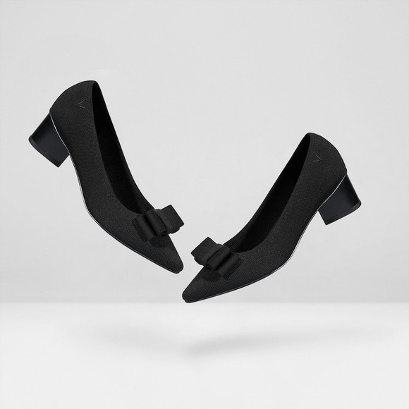 Vivaia Shoes - VIVAIA Pointed-Toe Bow Heels – EU 36 /‎ US 5.5-6